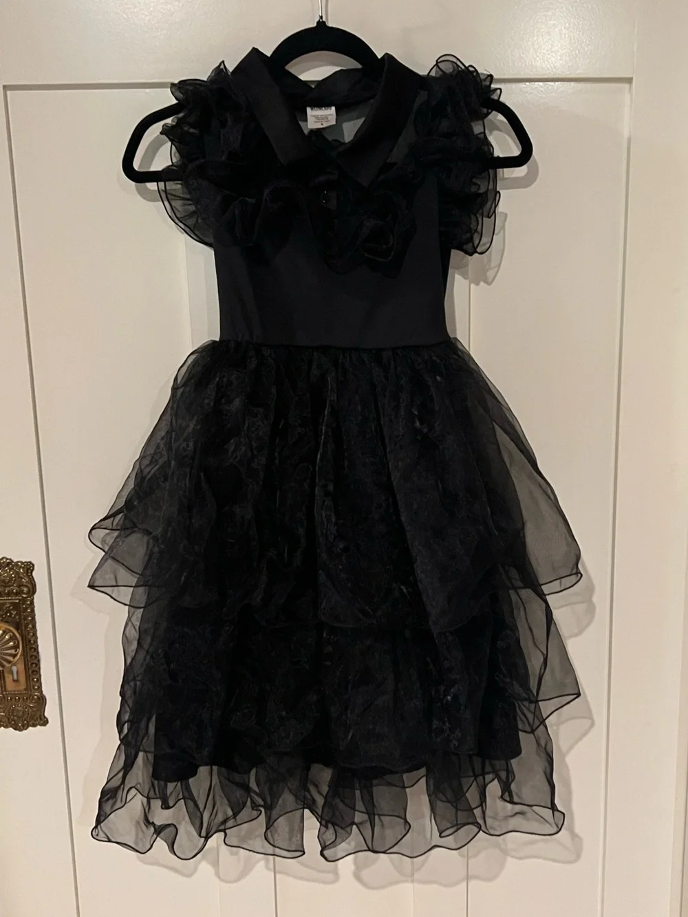 Wednesday Addams Rave N Dance Dress Halloween Costume Goth Size Girls Medium